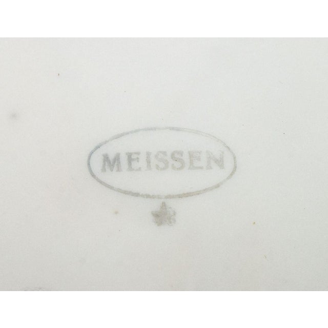 Meissen "Pink Rose" Porcelain Plates, 9 For Sale In New York - Image 6 of 10