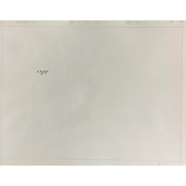 Light Pink 'L'Oreal No. 2, Troyes' by Evelyne Brigeois, 1985, French Village, Boise, National Watercolor Society For Sale - Image 8 of 10