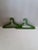 Vintage Green Plywood Hangers, Set of 2, in Good conditions. Designed 1970 to 1979