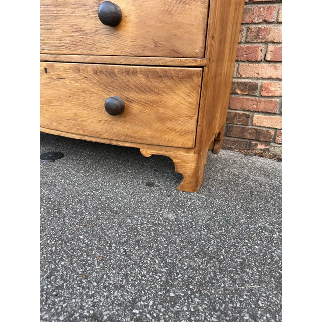 English 19th Century English Bowfront Chest For Sale - Image 3 of 12