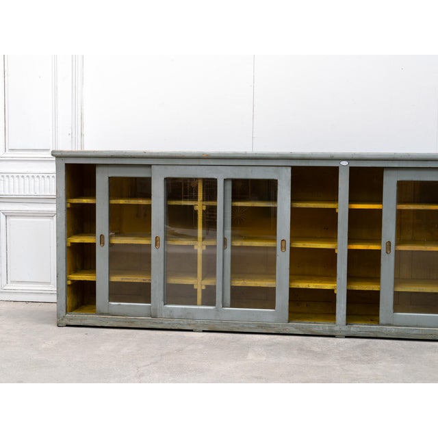 Large Glass-Fronted Sideboard, 1930s For Sale - Image 10 of 13