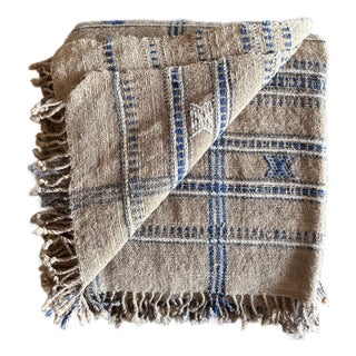 Akriti Sand Wool Throw For Sale