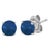 Encapsulate timeless elegance with these 14K White Gold stud earrings, each graced with a meticulously color-treated,...