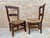 Mid 20th Century French Oak and Rush Armchairs, Set of 2 For Sale - Image 12 of 18