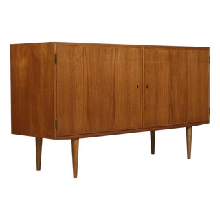 Poul Hundevad 54.5 Inch Danish Modern Teak Credenza For Sale