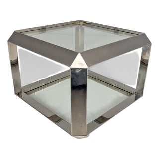 Italian Modern P800 Coffee Table attributed to Alberto Rosselli for Saporiti, 1970s For Sale
