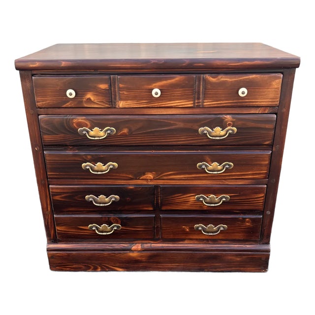 Ethan Allen Tavern Pine 3-Drawer Chest of Drawers For Sale