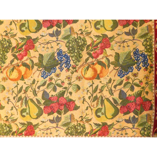 French 1980s French Tapestry Featuring Fruits For Sale - Image 3 of 10