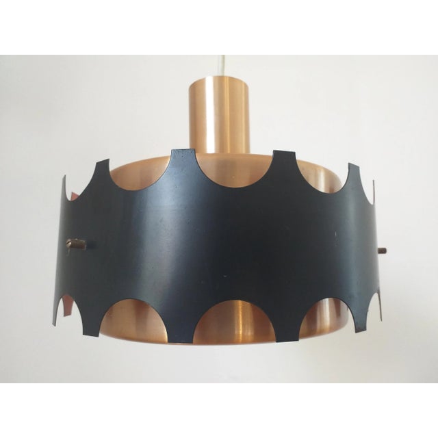 Black Pendant Lamps, 1970s, Set of 2 For Sale - Image 8 of 13