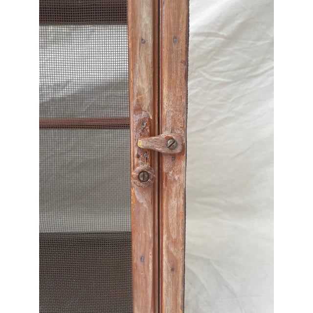 Antique Counter Top Pine Pie or Cheese Safe Display Cabinet For Sale In San Francisco - Image 6 of 6