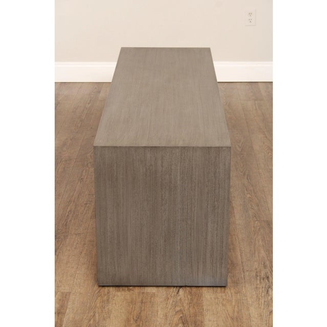 Ethan Allen 'Bronzeville' Grey-Washed Media Console For Sale In Philadelphia - Image 6 of 12