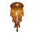 Early 21st Century Amber and Transparent-Gold Murano Glass Flush Mount by Simoeng For Sale - Image 5 of 5