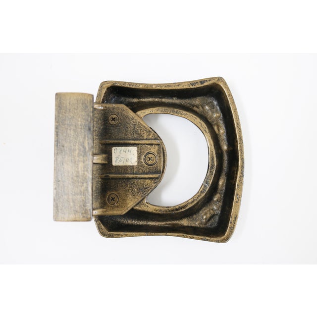 Brutalist Brass Push and Pull Front Door Handle, 1970s For Sale - Image 4 of 5