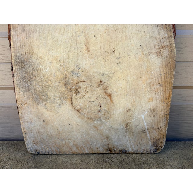 Late 19th Century French Country Rustic Wooden Bread Board For Sale In South Bend - Image 6 of 11