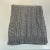 Contemporary Hollywood Regency Gray Cable Knit Throw. For Sale - Image 4 of 7