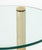 Late 20th Century Modern Circular Glass Top Brass Coffee Table For Sale - Image 5 of 7