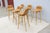 Brown Danish Iskos-Berlin for Muuto Brown Leather Fiber Bar Stools Oak Base - Set of 3 For Sale - Image 8 of 18