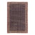 Vintage Turkish Anatolian Rug in Indigo & Red Geometric Lattice - Rug & Kilim For Sale