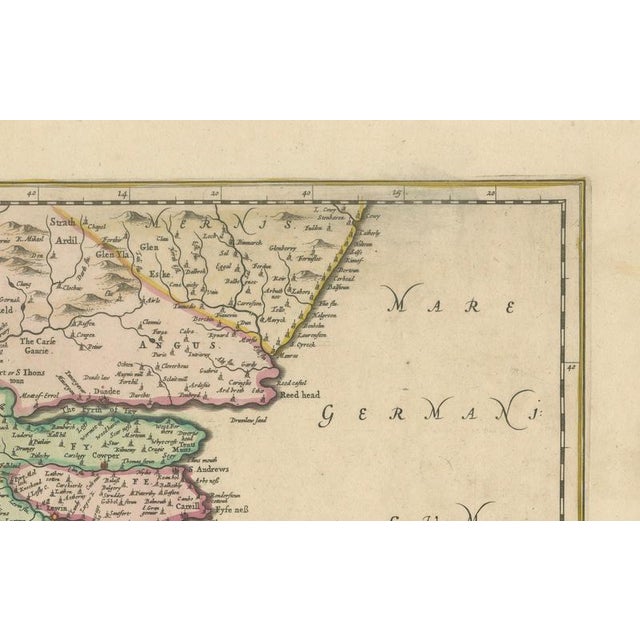 Baroque The Provinces of Scotland Map, 1660 For Sale - Image 3 of 10