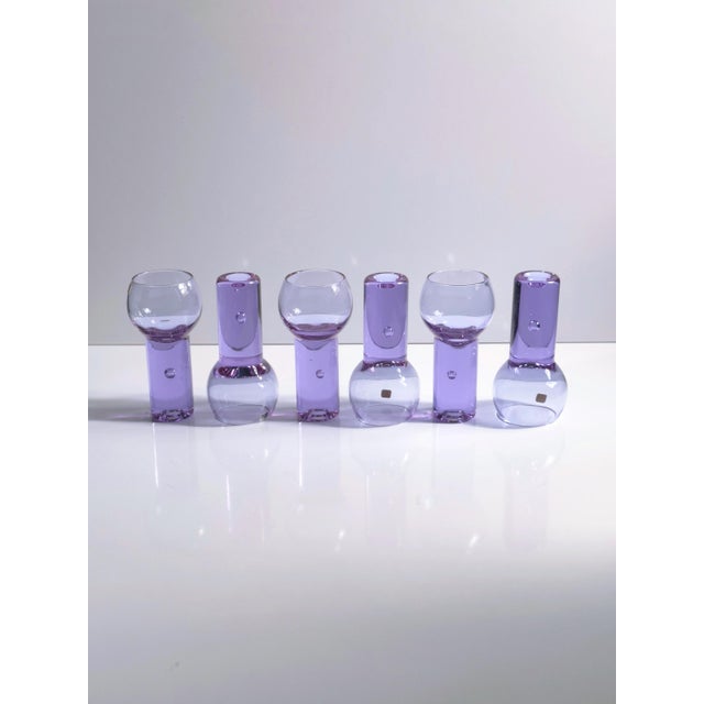 Chameleon Aperitif Glasses by Sergio Asti for Arnolfo di Cambio, 1970s, Set of 6 For Sale - Image 6 of 10