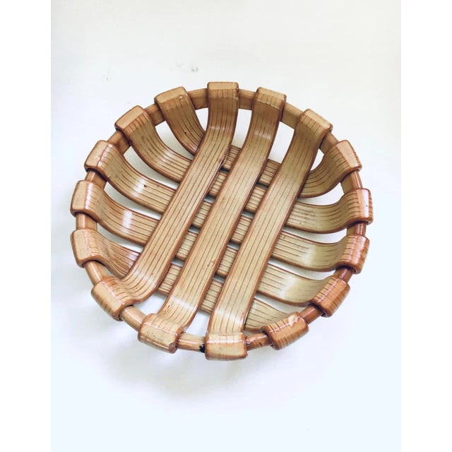 Ceramic Vintage Art Studio Ceramics Braided Bowl, 1960s For Sale - Image 7 of 7