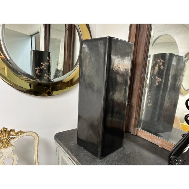 Italian Glazed Terracotta Umbrella Stand For Sale In Houston - Image 6 of 9