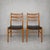 Details * Mid century modern design * Solid beech construction with teak-toned finish * Classic ladder back design * Black...