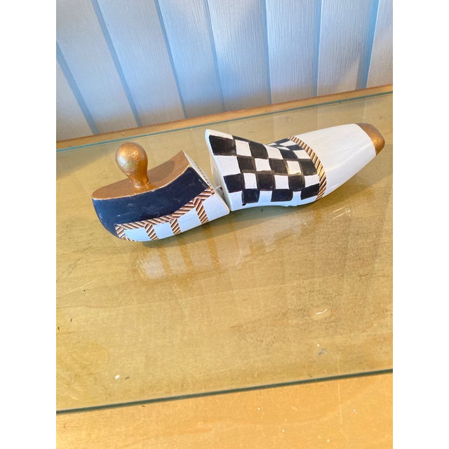 2020s Shoe Form-Hand Painted For Sale - Image 5 of 5