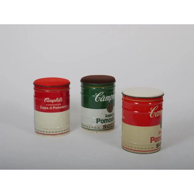 Warhol Campbell's Soup Can Stool by Dino Gavina for Studio Simon, Italy, 1971 For Sale - Image 12 of 13