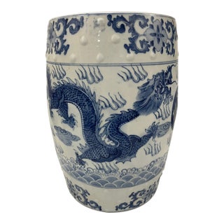 Chinese Hand Painted Garden Seat Late 20th Century For Sale
