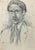 Portrait is an original drawing in Pencil realized in the Early 20th Century. Good conditions except for a stain and...