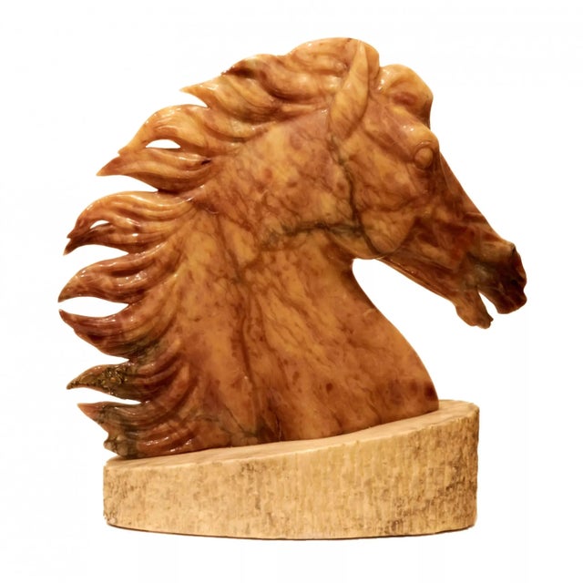Horse Head on a Pedestal For Sale - Image 6 of 8