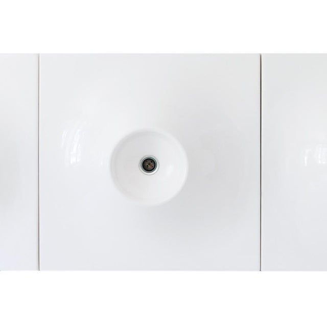 Large Mid-Century Modern Wall Lamps in Fiberglass, 1970s, Set of 3 For Sale - Image 11 of 18