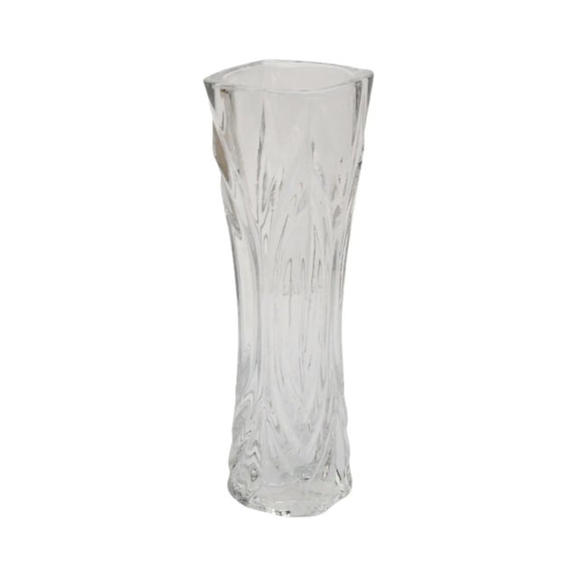 A crystal, spatial vase produced in the 1970s by the French company CRISTAL D'ARQUES. A vase with a distinctive, classic...