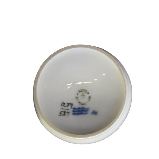 Hand-Painted Porcelain Bowl with Morning Glory Motif from Royal Copenhagen, Denmark, 1960s-1970s For Sale - Image 9 of 12