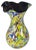 Glass 15+ In. Tall Bulbous Multicolor Ruffled Art Glass Confetti Multicolor Vase For Sale - Image 7 of 18