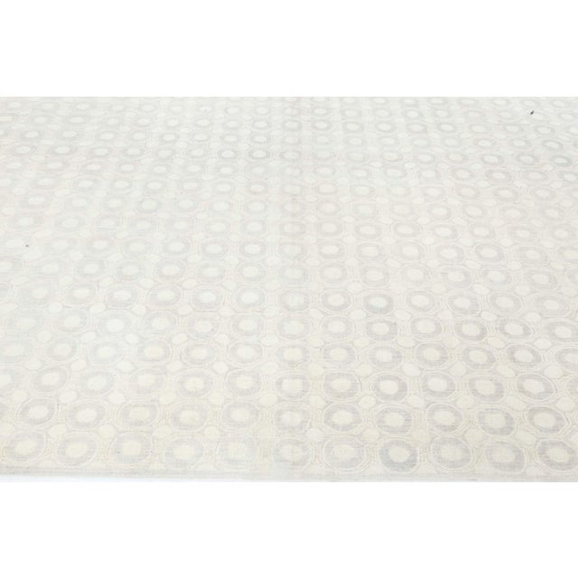 Contemporary Circular Design Handmade Silk Rug by Doris Leslie Blau For Sale In New York - Image 6 of 7