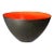 Modernist Kranit Bowl in Black Steel and Red Enamel, by Herbert Krenchel for Torben Ørskov & Co. For Sale