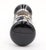 Vintage round shaped black glass door knobs with a nickel plated brass shank and rosettes. Priced as two door knobs, two...