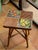 Coffee Table in Rattan and Ceramic attributed to Audoux and Minet attributed to Adrien Audoux & Frida Minet, 1950s For Sale - Image 9 of 15