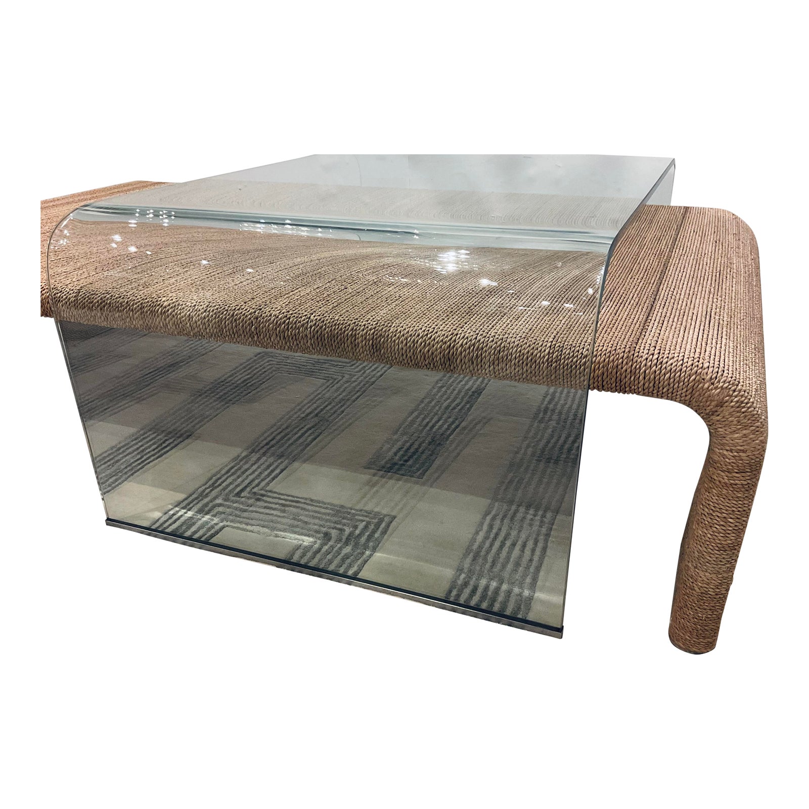 Hooker Furniture Organic Modern Rope and Glass Amani Cocktail Table ...