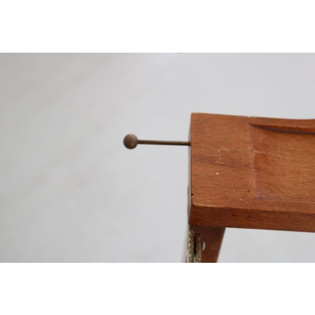 Valet in Beech with Wheels and Extendable Pole, 1950 For Sale - Image 14 of 18