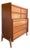 Mid 20th Century Tallboy Bedroom Dresser Chest of Drawers From United Furniture For Sale