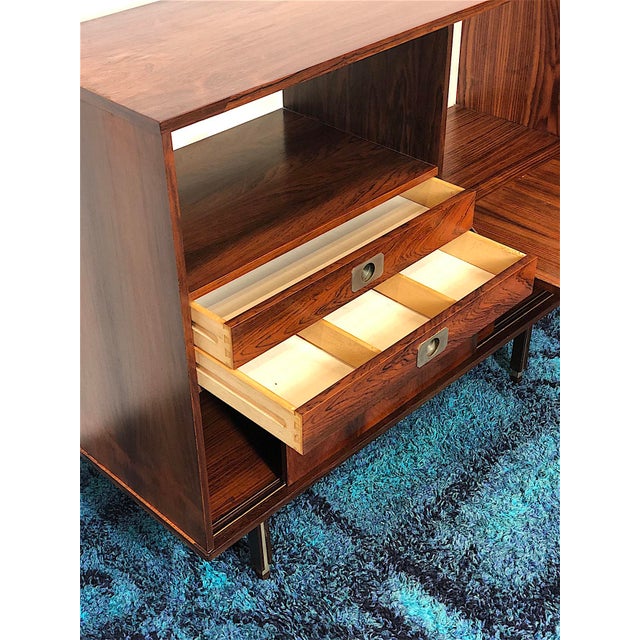 Brown Vintage Teak Higboard, Italy, 1960s For Sale - Image 8 of 14