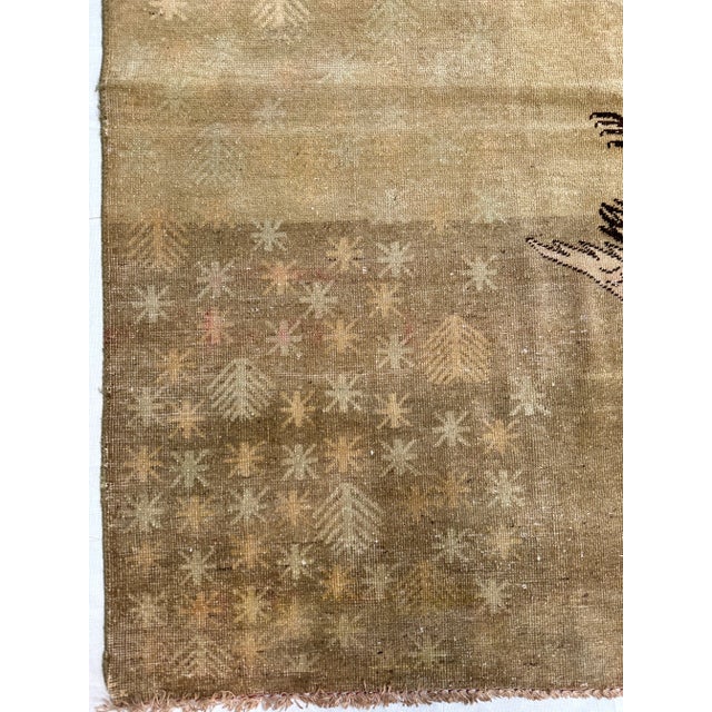 Tribal 19th Century Mid-19th Century Tribal Animal Print Samarkand Rug For Sale - Image 3 of 5