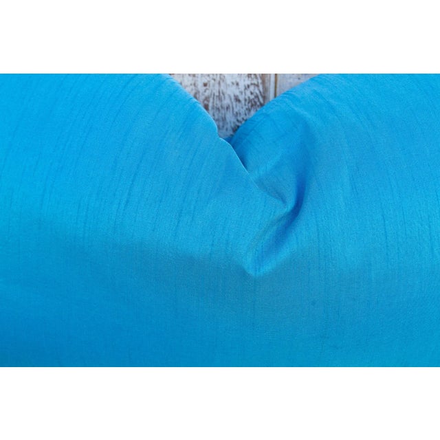 Vintage Jay Large Festive Indian Silk Queen Lumbar Pillow Cover For Sale In Los Angeles - Image 6 of 8