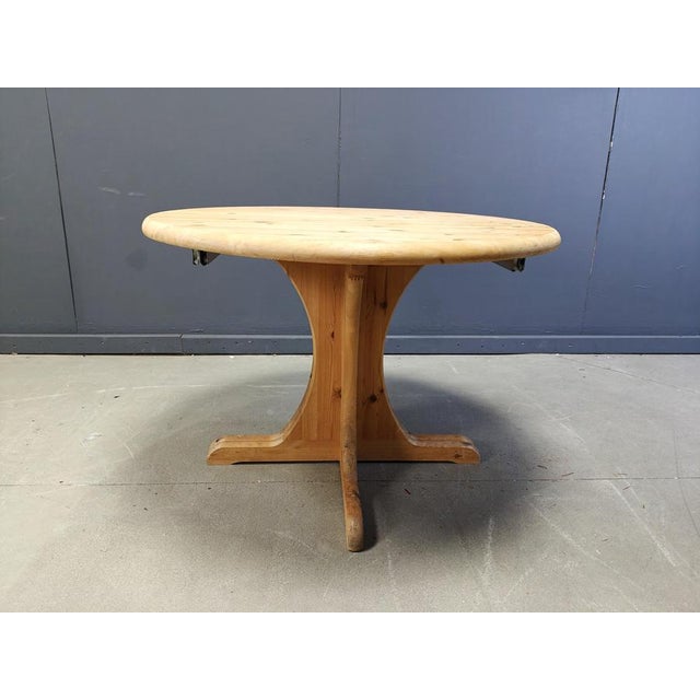Pine Wood Dining Table by Rainer Daumiller, 1970s For Sale - Image 9 of 12
