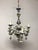 - French porcelain chandelier - Pastel colors mixed with a royal blue gold theme - handcrafted porcelain flowers -...