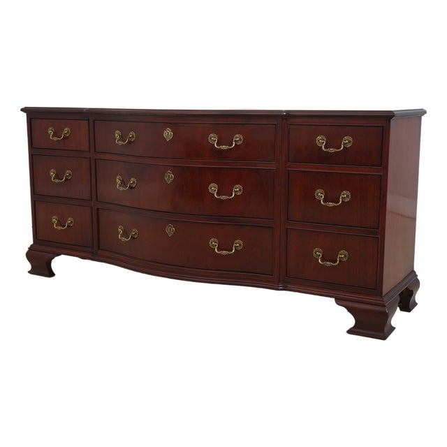 Baker Mahogany Chippendale Style Dresser For Sale