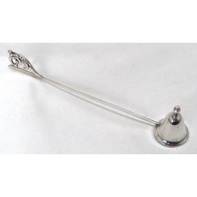 Arts & Crafts Vintage Mid 19th Century Retro Arts & Crafts Style Sterling Silver Candle Snuffer For Sale - Image 3 of 13